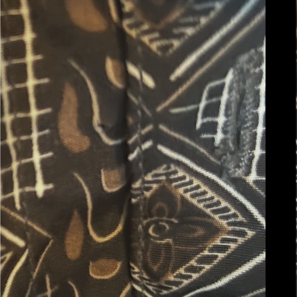 Versace.Geometric Patterned Black and Brown Shirt - Picture 7 of 9
